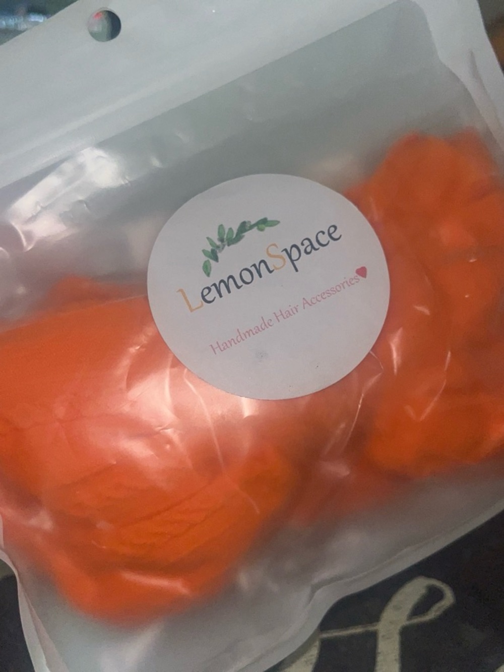 Orange Handmade Kids Hair Accessory